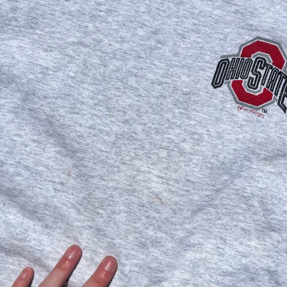 Vintage Heather Grey Ohio State Crewneck Sweatshirt Size XL - Picture 4 of 5